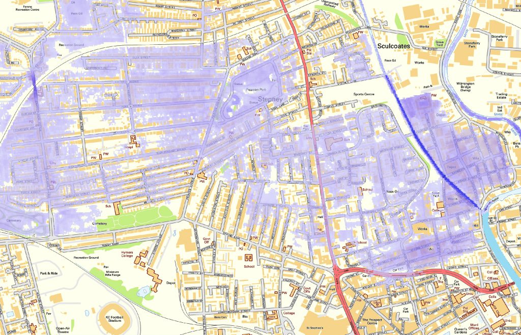 Pluvial Flood Map Hull