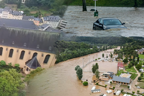 severe flooding in Luxembourg