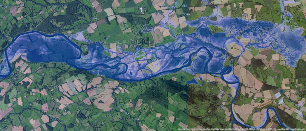 UK Floodmap4™ - River Wye
